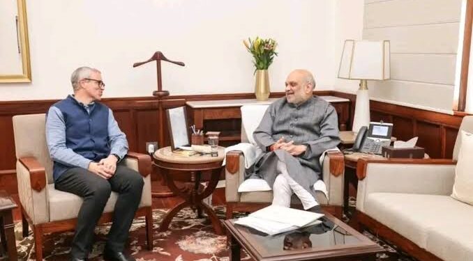 CM Omar meets Amit Shah in Delhi, discusses various matters concerning J&K