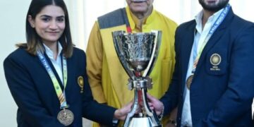 LG Manoj Sinha meets Roll Ball World Cup players from J&K