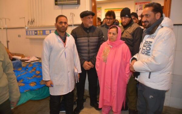 Sakeena Itoo reviews patient care, other facilities at District Hospital Kulgam