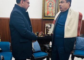 Satish Sharma attends National Transport Ministers’ Meeting, meets Nitin Gadkari