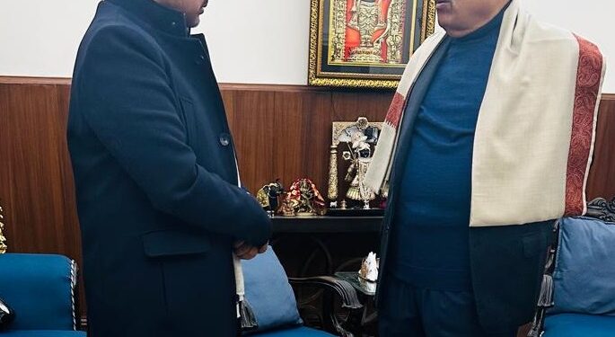 Satish Sharma attends National Transport Ministers’ Meeting, meets Nitin Gadkari