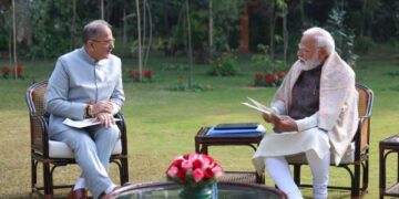 Lt Governor Ladakh meets Prime Minister Narendra Modi