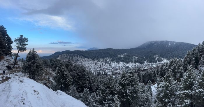 Valley parts witness moderate snowfall