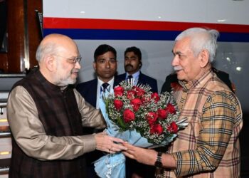 HM Amit Shah arrives in Jammu on two-day visit