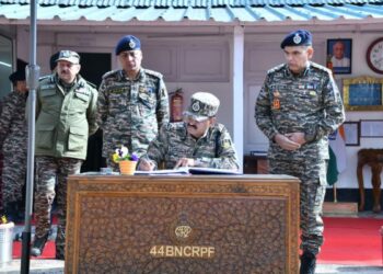 DG CRPF reviews security and operational reparedness in the Valley