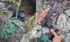 Hideout busted in Poonch; pistol, other logistic stores seized