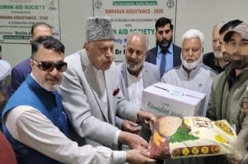 Dr Farooq launches Human Aid Society’s Ramadan Assistance Project