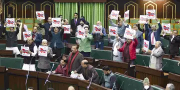 J&K Assembly witnesses uproar; BJP members raise demand for NLU in Jammu