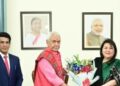 LG Sinha interacts with IDES probationers at Lok Bhavan