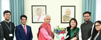 LG Sinha interacts with IDES probationers at Lok Bhavan