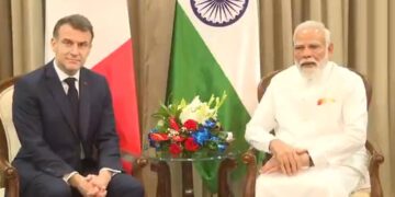 PM Modi holds talks with French President Macron in Mumbai