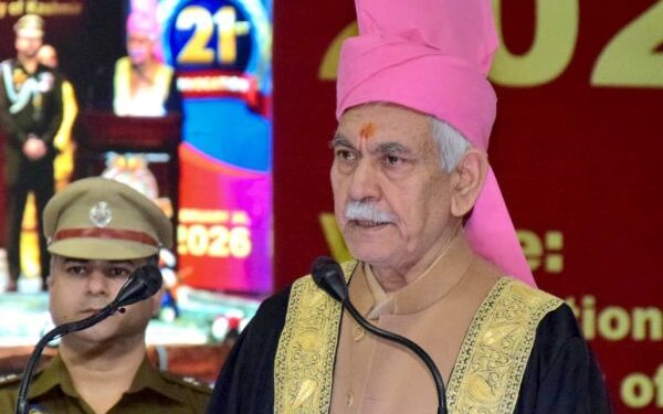 Young generation will progress when nation is strong: LG Sinha