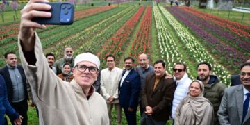 Omar Abdullah throws open Srinagar’s famed tulip garden for visitors