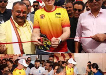 CM Omar Abdullah unveils Jammu Marathon Expo at Gandhi Nagar