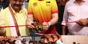 CM Omar Abdullah unveils Jammu Marathon Expo at Gandhi Nagar