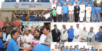 Deputy Chief Minister, YS&S Minister Felicitate J&K Cricket Team for Historic Ranji Trophy 2025–26 Triumph