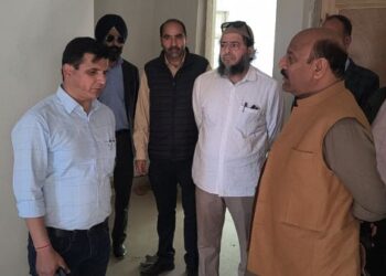 Deputy Chief Minister inspects development works in Nowshera Sub Division