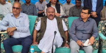 Dy CM lays foundation stone for Ganali–Baed Gala Link road