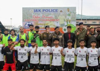 Police Premier Football Tournament kicks off in Ganderbal under Civic Action Programme