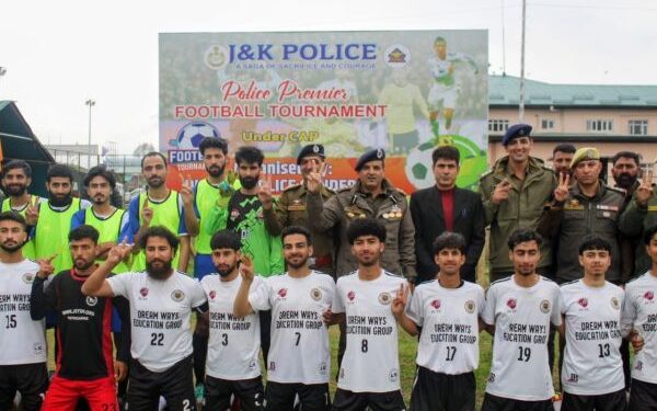 Police Premier Football Tournament kicks off in Ganderbal under Civic Action Programme