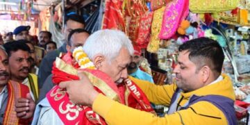 LG Sinha Flags Off Shri Mata Vaishno Devi Ji Pracheen Marg Pavitra Chhari Yatra