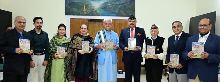LG Sinha presented books, meets delegations in Jammu