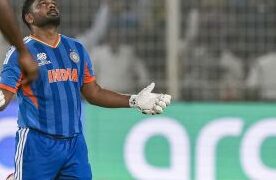 Sanju’s 97 not out under Eden pressure seals India’s semifinal berth, down WI by five wickets