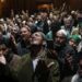Devotees pray during ‘Shab-e-Qadr’ at the shrine of Dastageer Sahib (Sheikh Syed Abdul Qadir Jeelani RA), in Srinagar