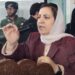 Sakeena Itoo felicitates 12th class meritorious students at GDC Kulgam