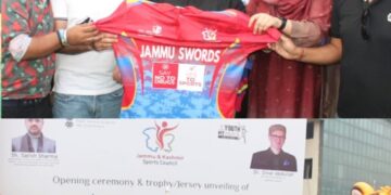Satish Sharma inaugurates YSS–JKSC Cricket League; hails Ranji Triumph