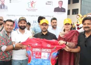 Satish Sharma inaugurates YSS–JKSC Cricket League; hails Ranji Triumph