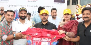 Satish Sharma inaugurates YSS–JKSC Cricket League; hails Ranji Triumph
