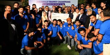 CM Omar Abdullah hosts dinner to honour J&K’s Ranji Trophy Champions