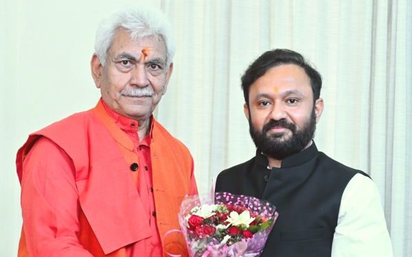 BJP spokesperson, LEAD delegation call on LG Sinha