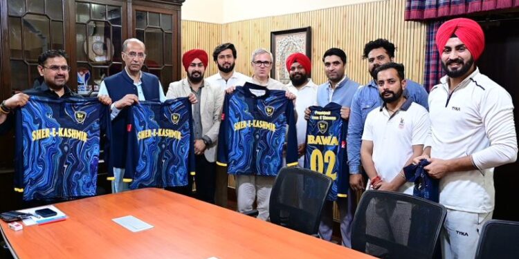 CM Abdullah unveils Sher-i-Kashmir Cricket Club jersey in Jammu