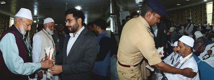 DC, SSP see off first batch of Hajj pilgrims at Bemina