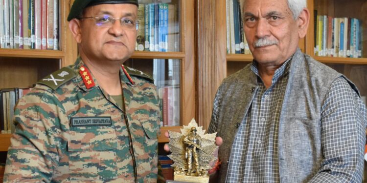 LG Manoj Sinha meets Army GOC, Civil Society delegations in Srinagar