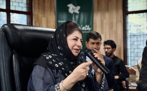 At Budgam interaction, Mehbooba Mufti flags youth distress