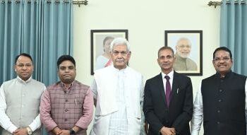 Parliamentary panel, delegations call on LG Sinha in Jammu