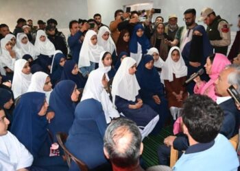 Sakeena Itoo lays foundation stones for development projects in Kulgam