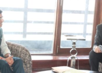 Satish Sharma meets Union Minister Mandaviya, seeks central support for sports development in J&K