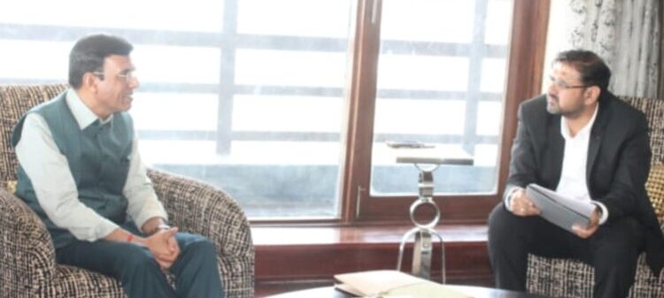 Satish Sharma meets Union Minister Mandaviya, seeks central support for sports development in J&K