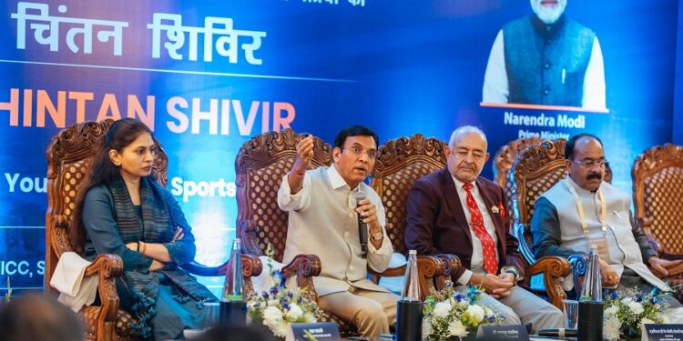 Union Sports Minister Dr. Mansukh Mandaviya chairs Chintan Shivir of Ministers of Youth Affairs & Sports in Srinagar