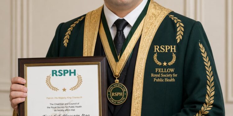 Anantnag physician Dr Tasaduk Hussain Itoo conferred FRSPH by UK Public Health Body