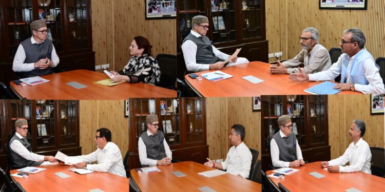 Legislators, deputations call on CM Omar Abdullah, flag constituency issues