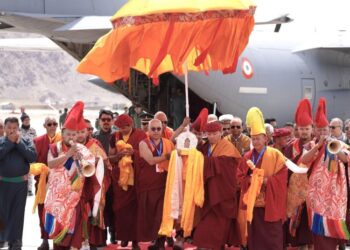 Holy Relics of Buddha arrive in Leh amid deep spiritual fervour