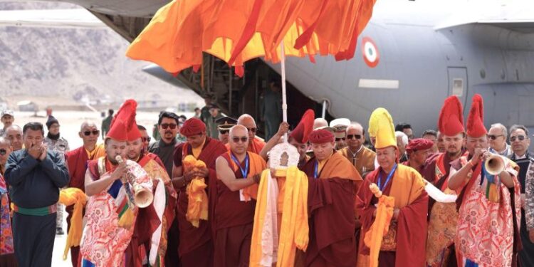Holy Relics of Buddha arrive in Leh amid deep spiritual fervour