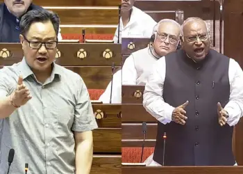 Oppn playing politics on West Asia crisis, alleges Rijiju amid heated exchanges with LoP Kharge
