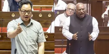 Oppn playing politics on West Asia crisis, alleges Rijiju amid heated exchanges with LoP Kharge