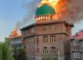 Seminary, mosque damaged in Hyderpora blaze